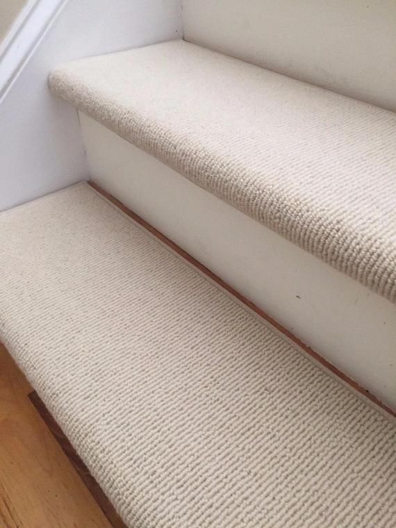 Bristol-Ivory-New-Zealand-Wool-PADDED-True-Bullnose™-Carpet-Stair-Tread-Runner-Replacement-for-Style-Comfort-and-Safety-Sold-Each