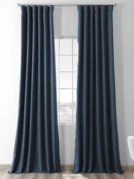 Faux-Silk-Taffeta-Curtains-Copper-Brown